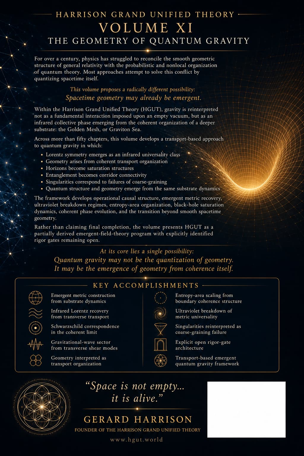 Volume XI: Quantum Gravity back cover